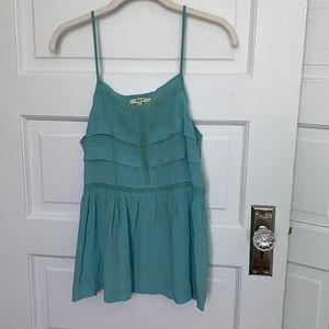 Madewell Aqua Silk Camisole Top - L